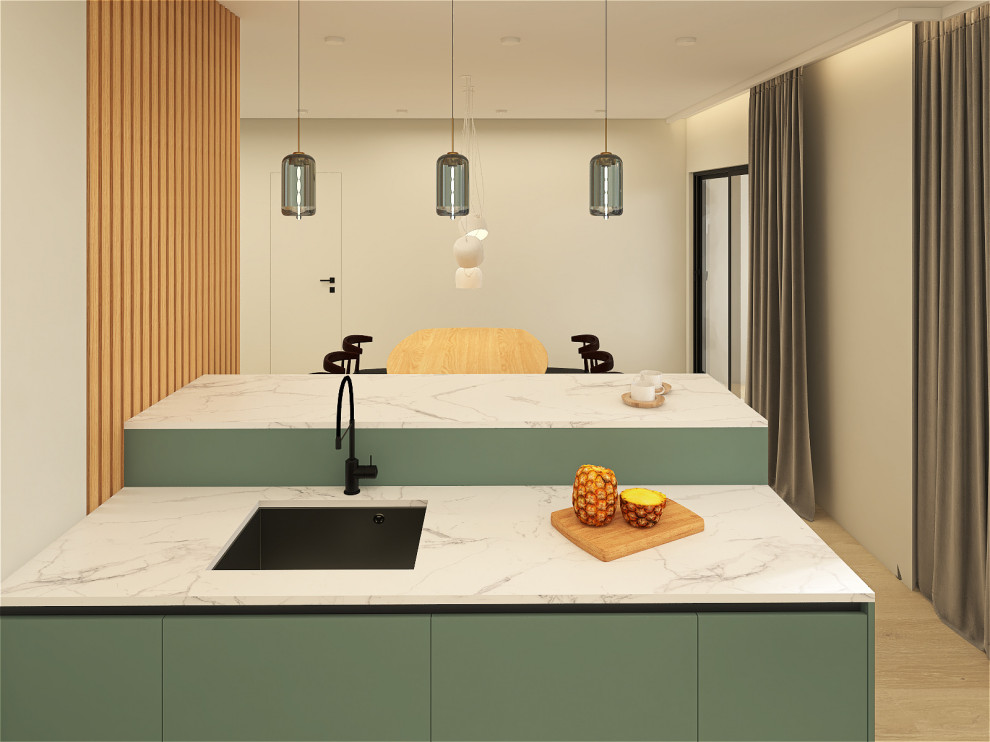 Минималистичная квартира 91м2 в Москве для семьи с двумя детьми