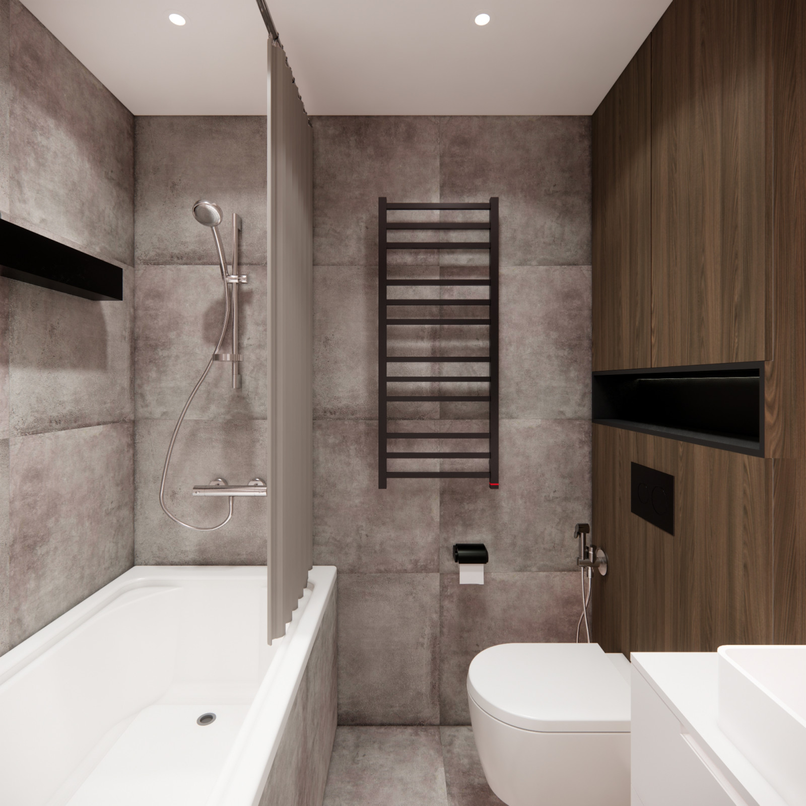 Минимализм в трёхкомнатной квартире