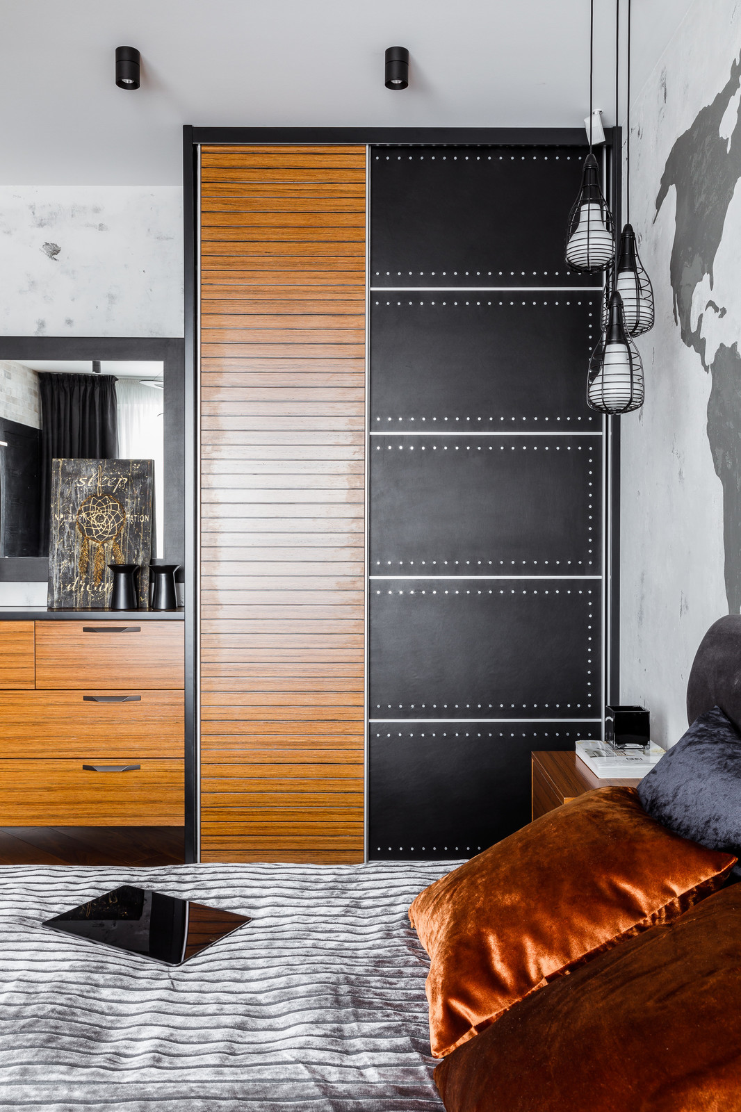 Фото спальни реализованного проекта квартиры ЖК "Центральный"