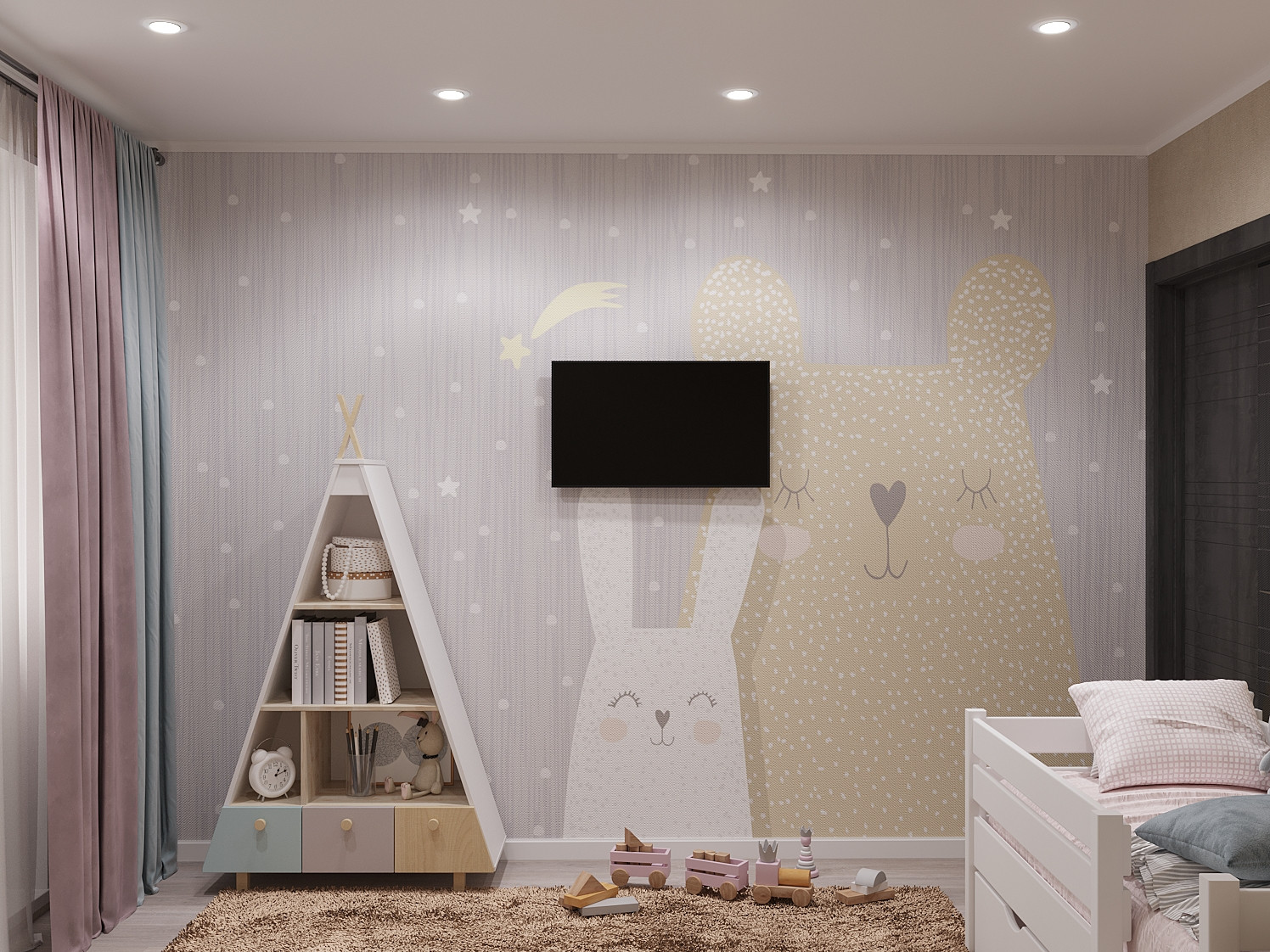 Детская для двоих девочек