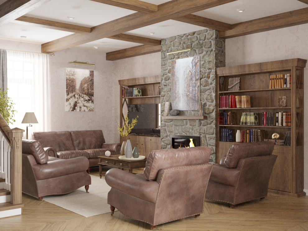 Дизайн частного дома в стиле шале