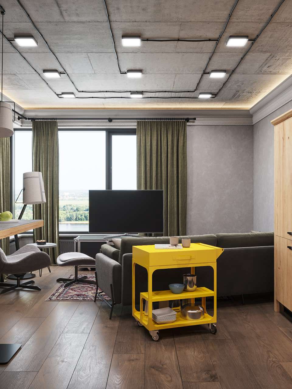 Прилофтованная четырехкомнатная квартира из трёшки в ЖК КОКОС