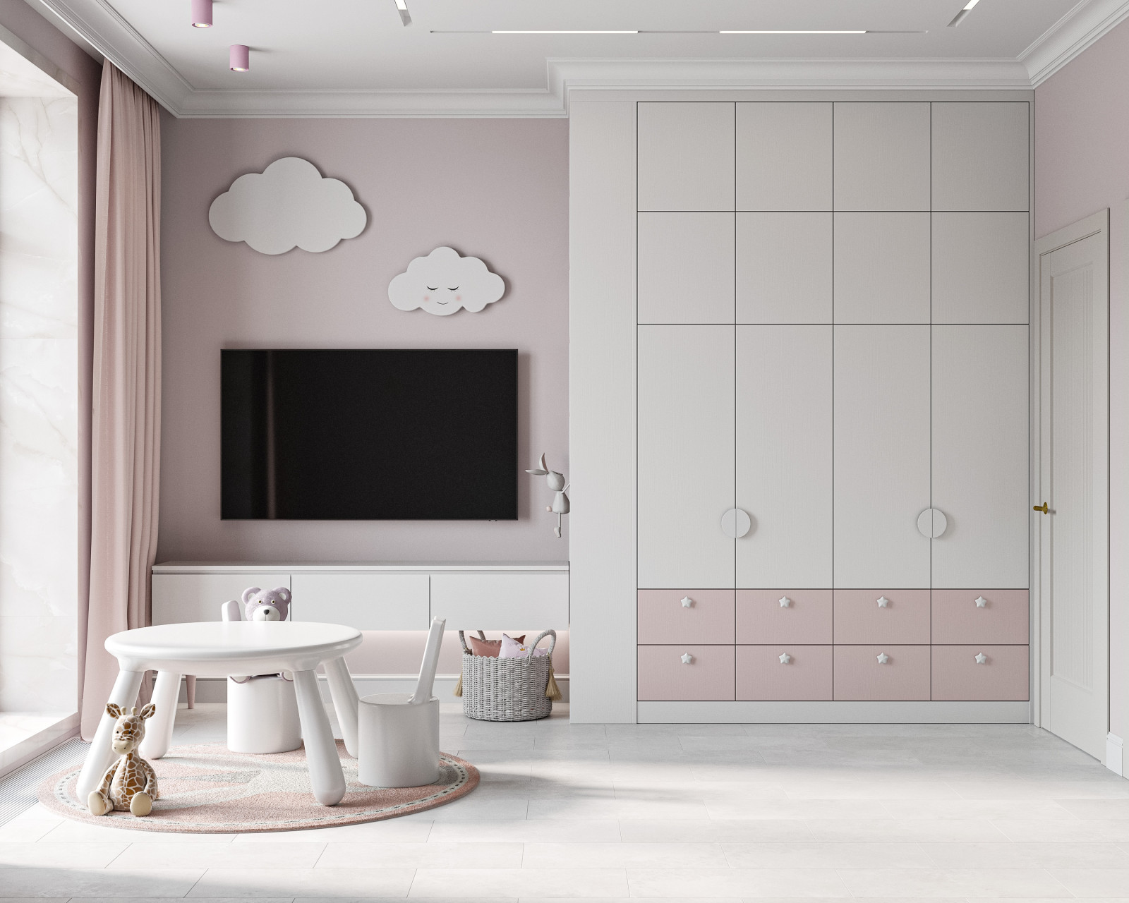 Нежная детская комната для девочки