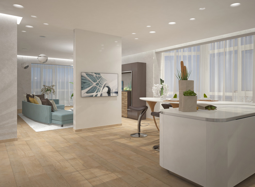 Кухня гостиная в стиле "Минимализм"