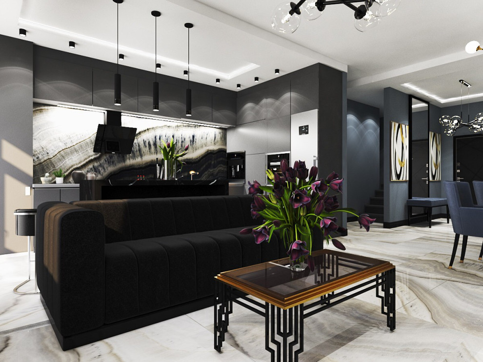 Обложка проекта: двухуровневая квартира