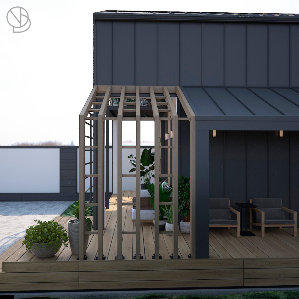 Банхаус, вид на террасу