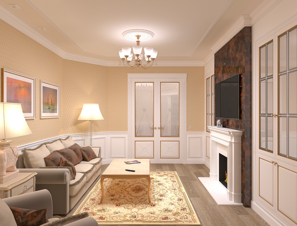 Квартира с бирюзовой спальней