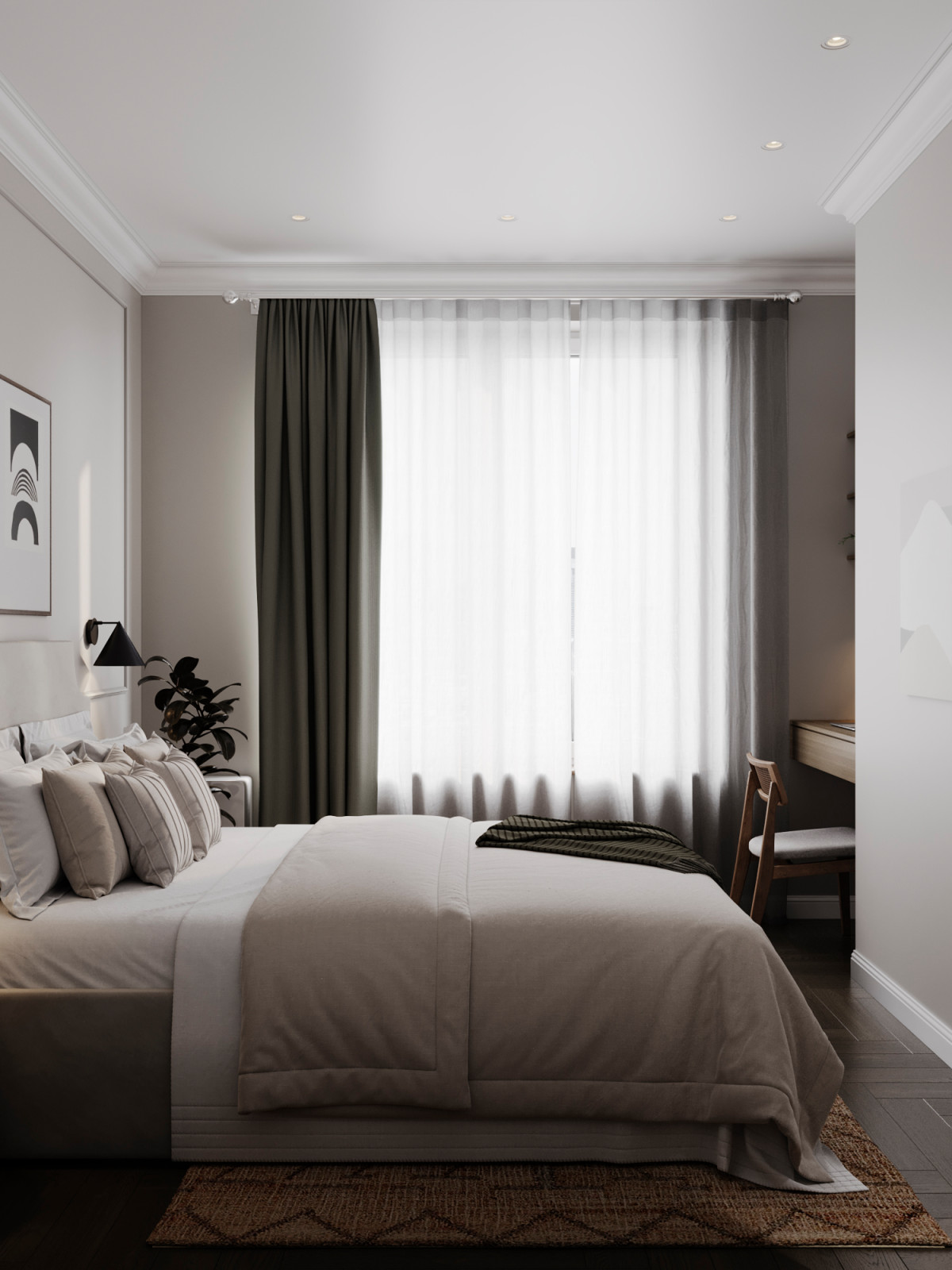 Уютный интерьер в ЖК Западный Порт