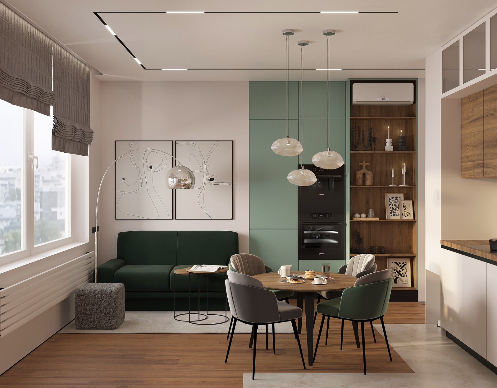 Дизайн-проект ЖК Скандинавия 62кв.м