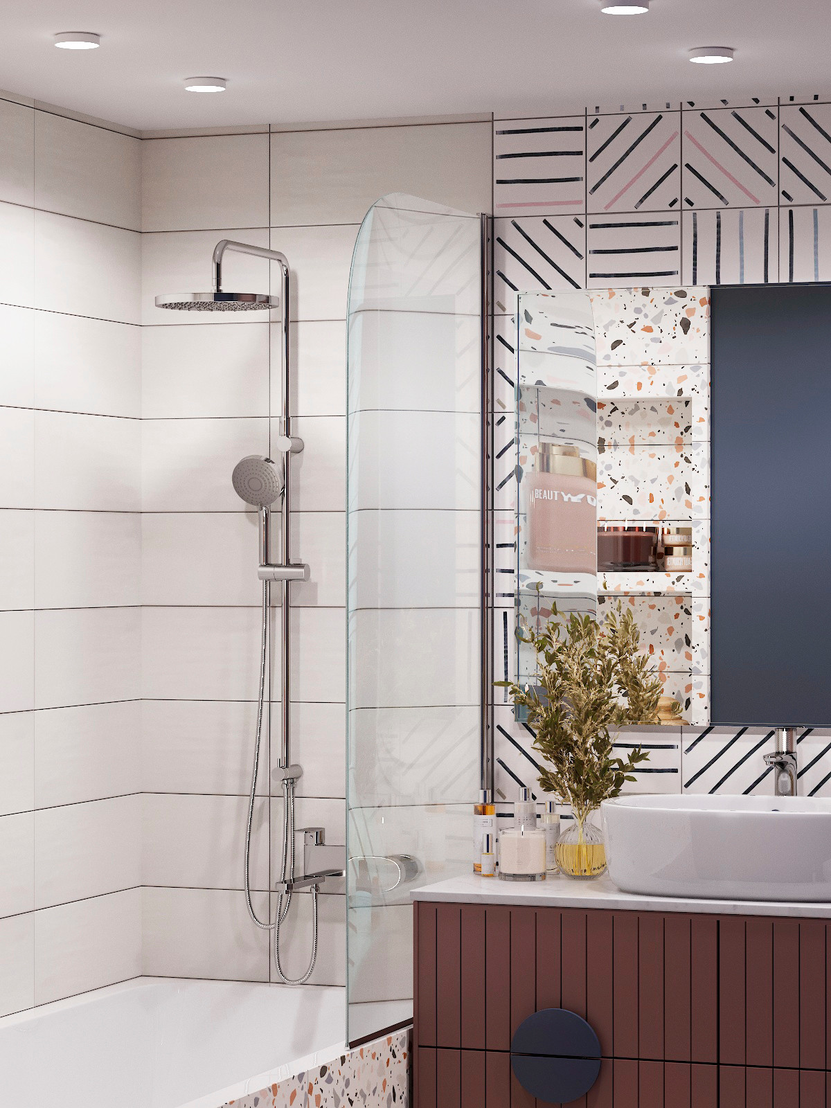 Ванная комната для большой семьи