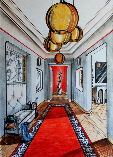 Обложка проекта: Дизайн интерьера. Эскизы