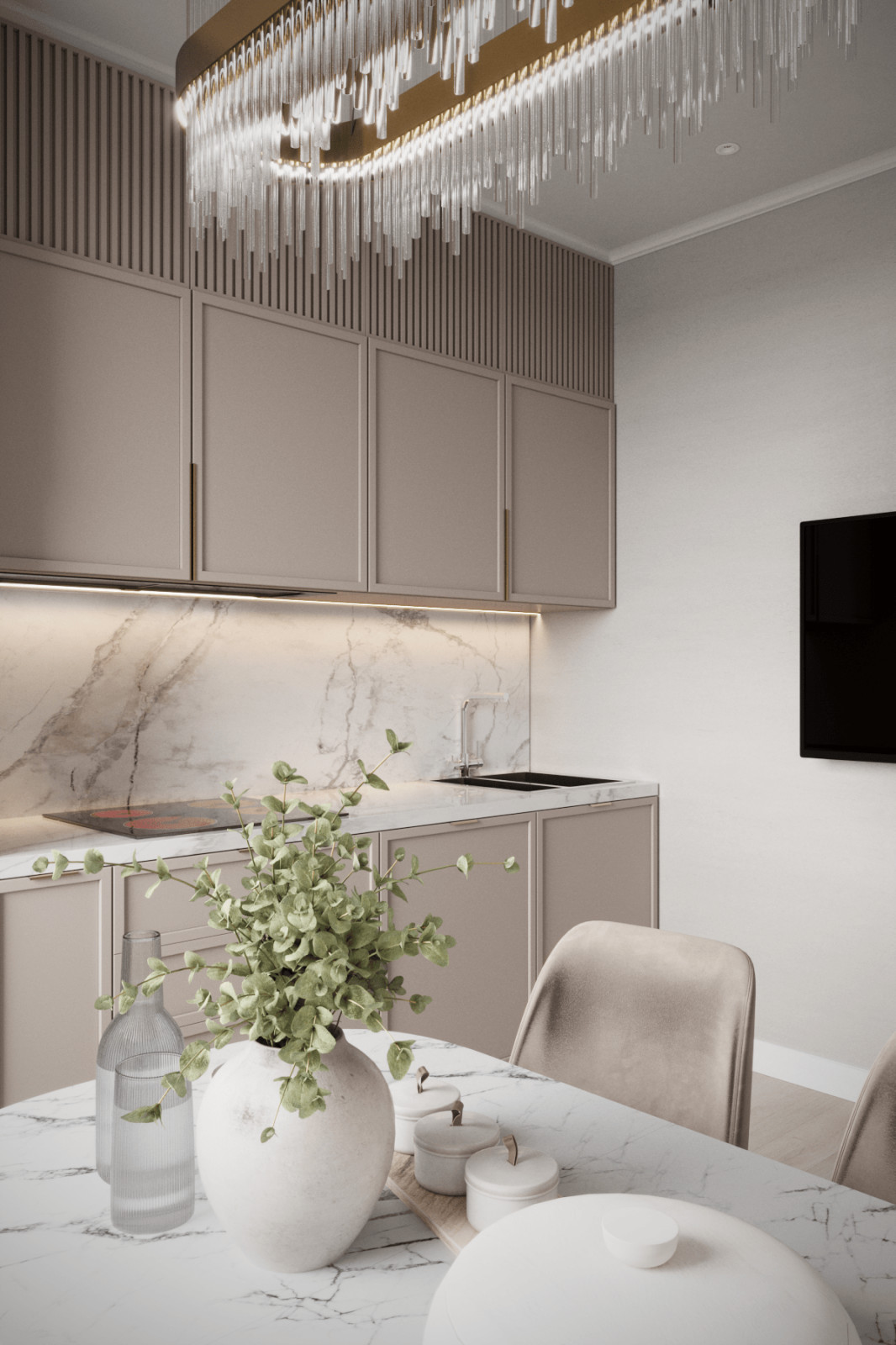 Дизайн-проект квартиры 58м² в ЖК Домашний