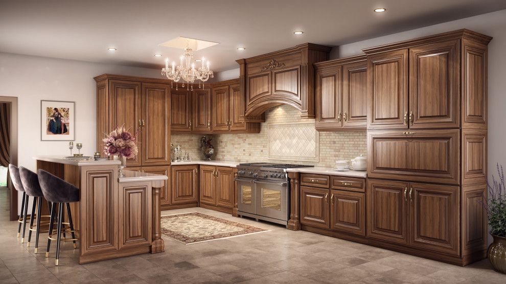 Классические кухни из массива