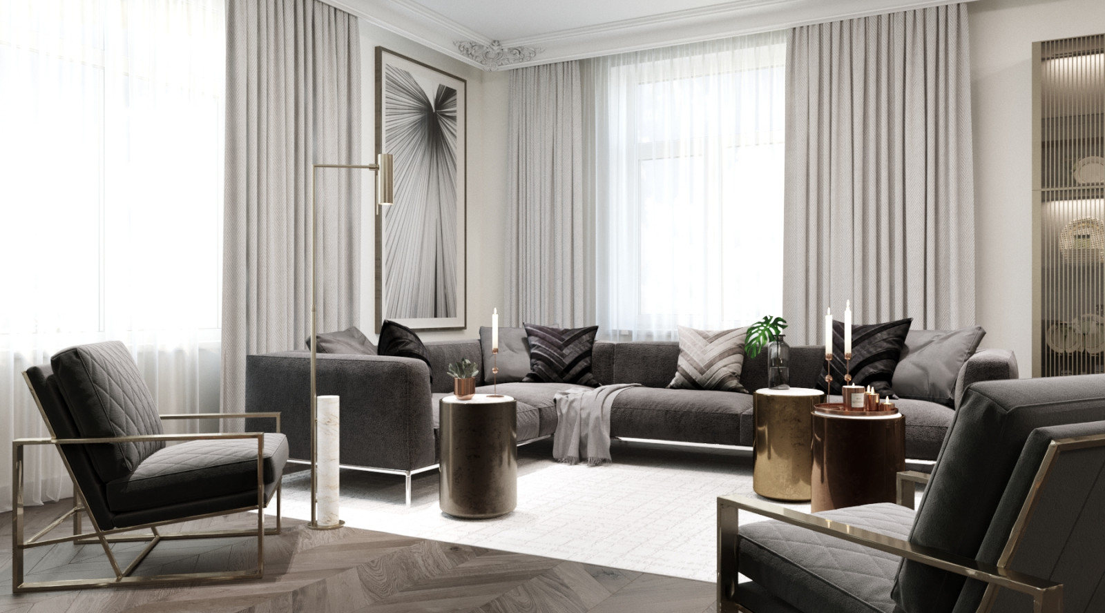Квартира 170 м² в ЖК «Смольный парк»