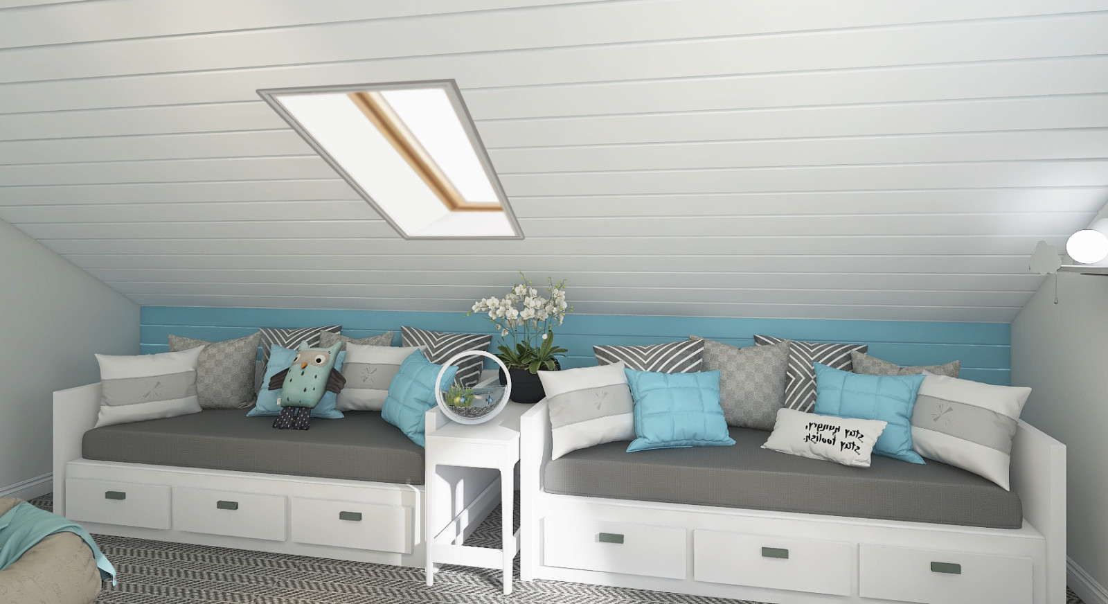 Загородный дом. Интерьер с элементами дерева