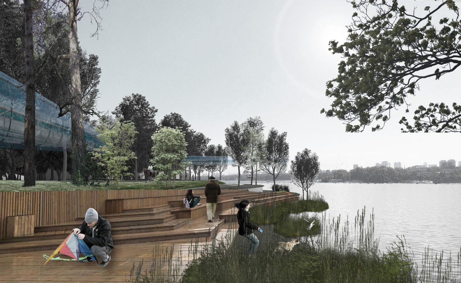 Обложка проекта: Всепогодный парк  Строгино с объектом “Т”