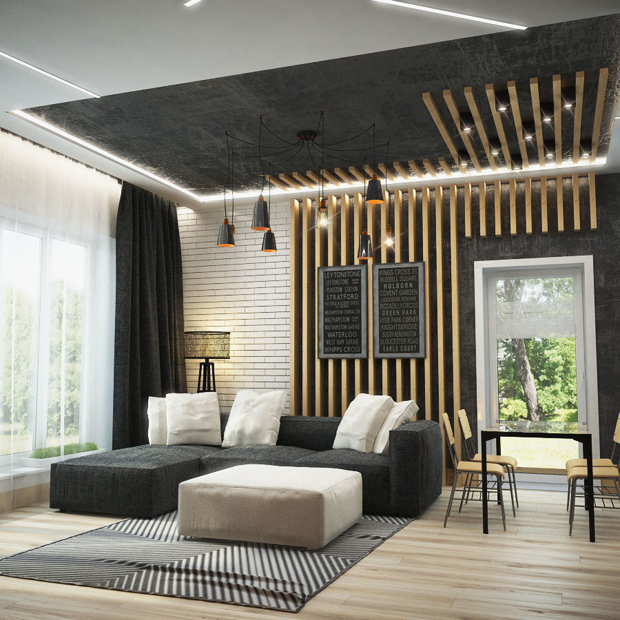 Обложка проекта: Дом в стиле лофт, хай-тек