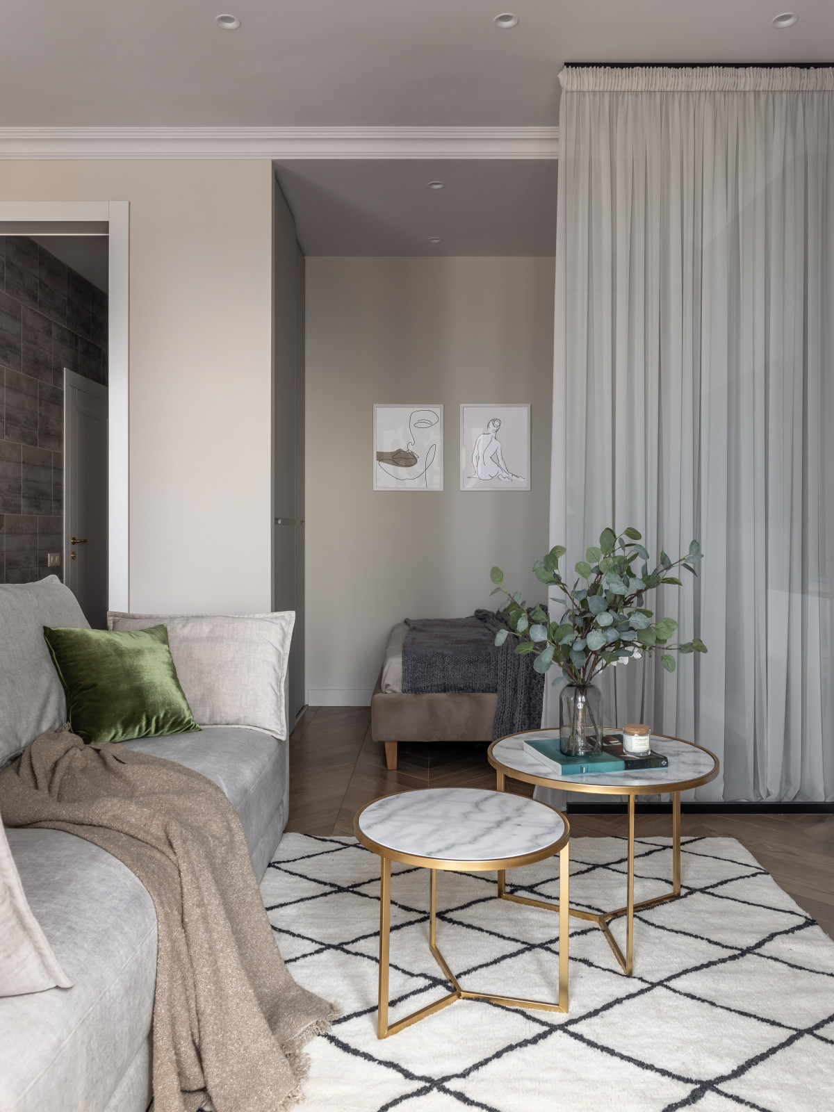 Проект-переделка однокомнатной квартиры в г. Самара