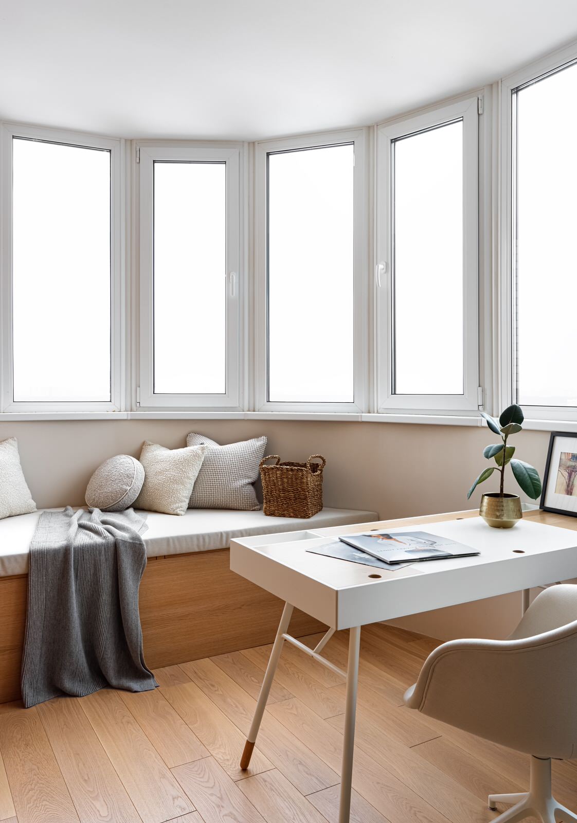 Трехкомнатная квартира в стиле джапанди