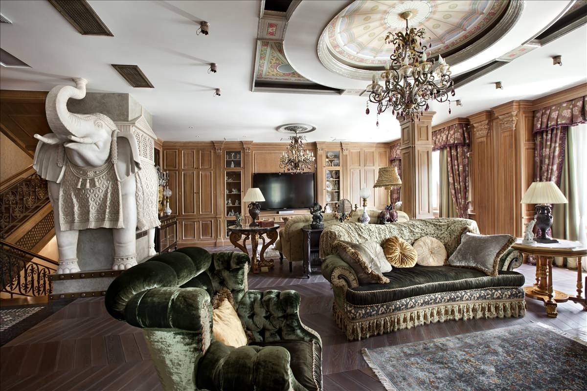 Слоны в интерьере.