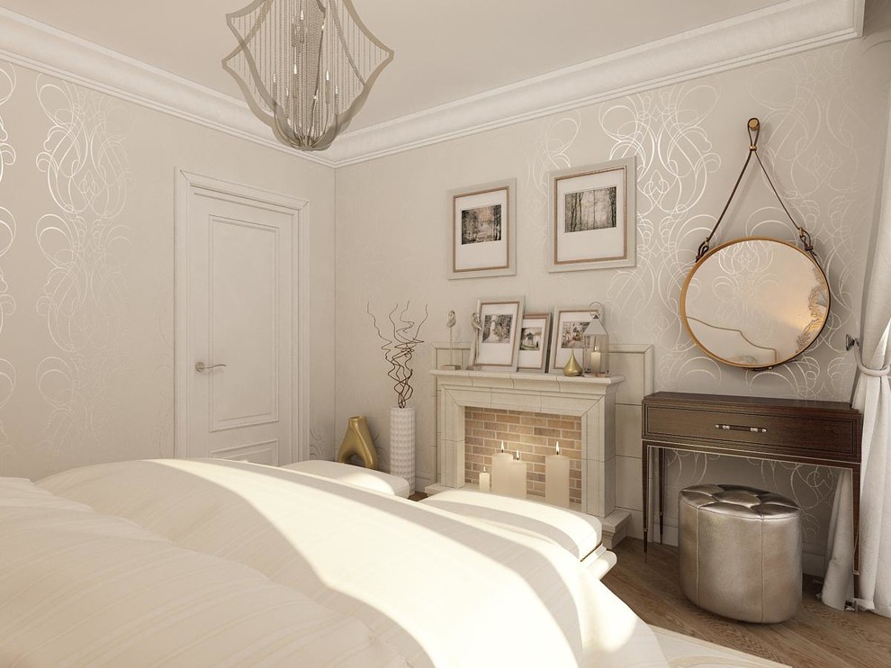 Квартира с белой спальней