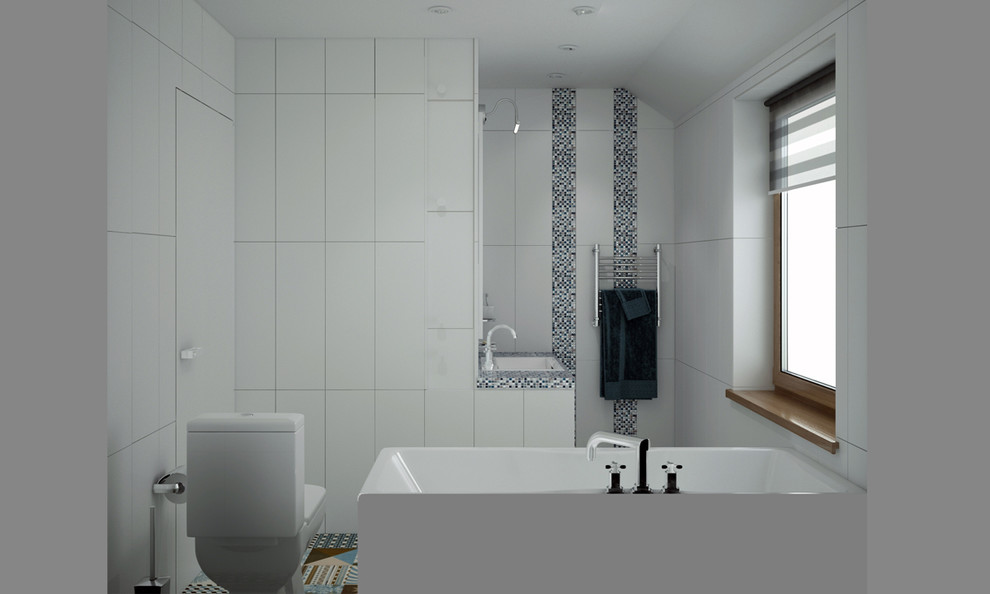 Небольшой загородный дом 2 этаж Ванная комната