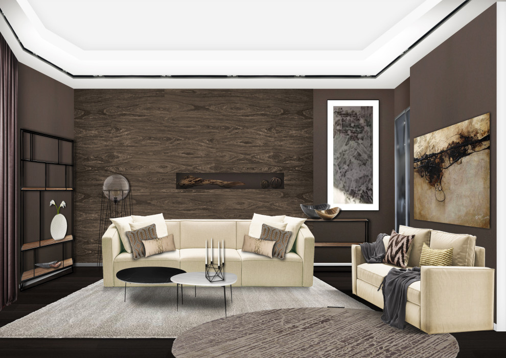 Квартира в тёмных тонах