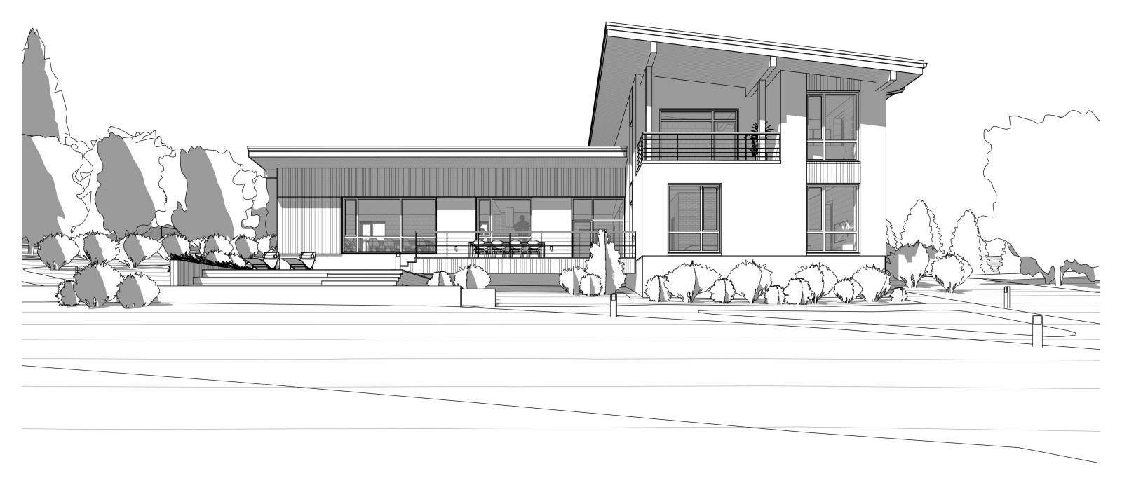 Коттедж на склоне