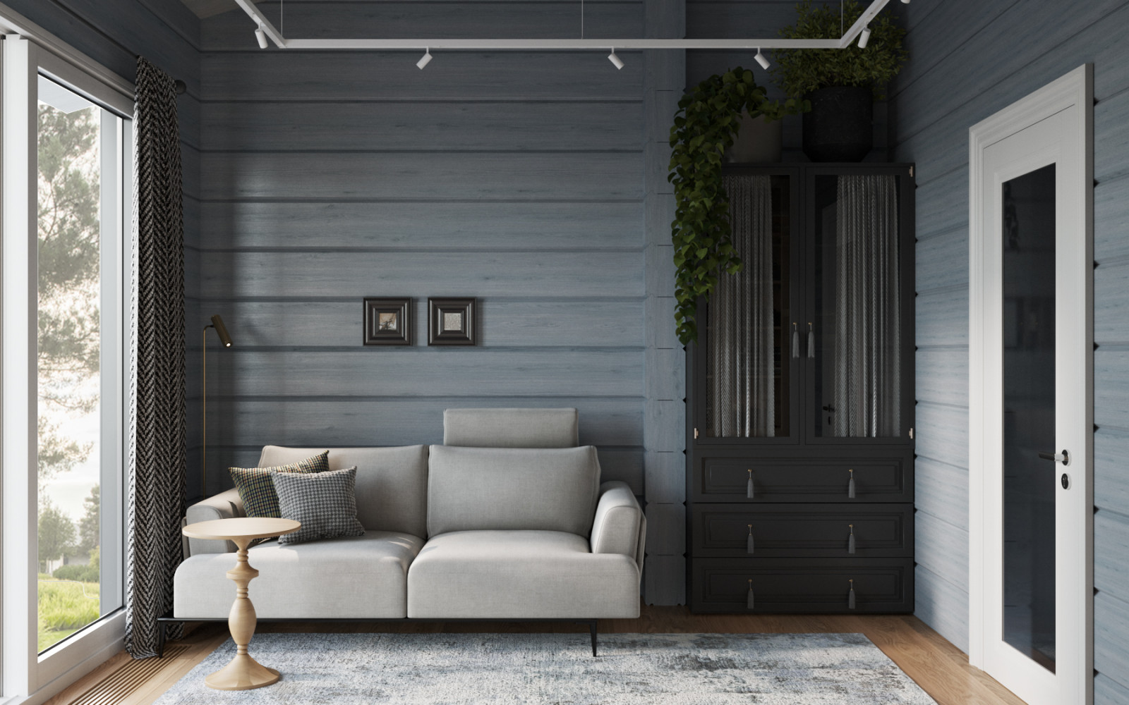 Загородный дом из клееного бруса.