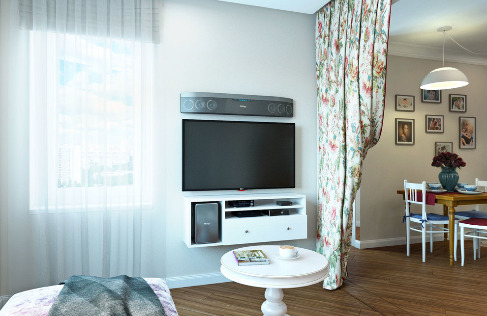 Обложка проекта: Большое совмещённое пространство в квартире