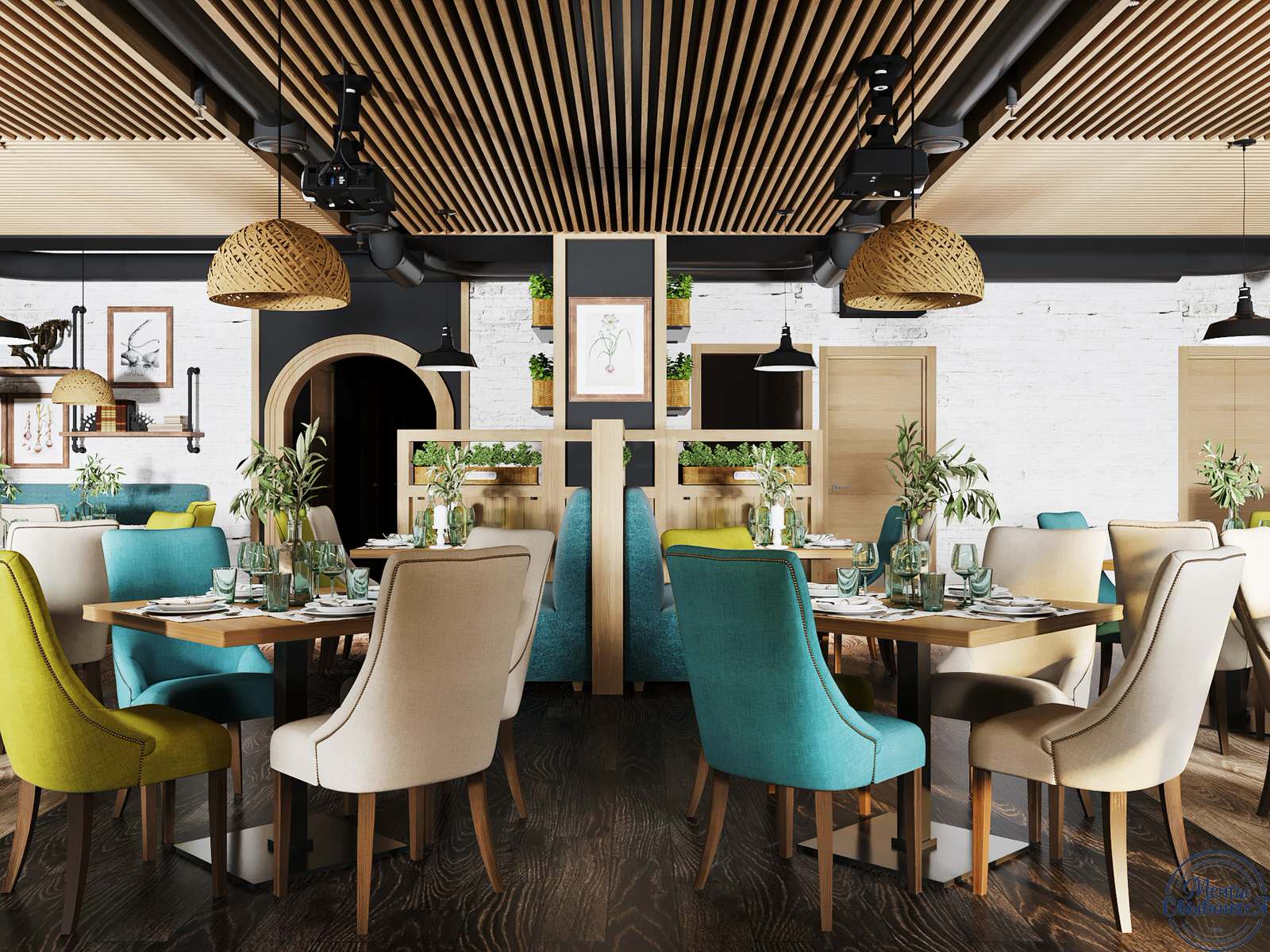 Дизайн-проект интерьера ресторана