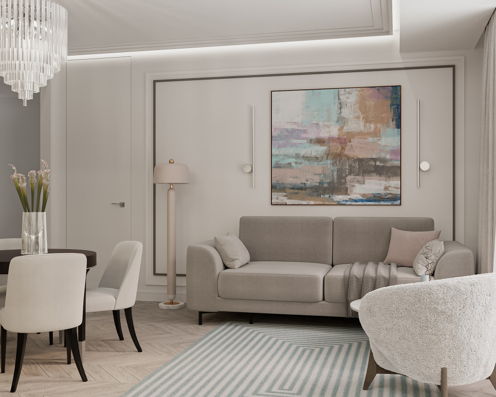 Кухня-гостиная в ЖК Сады Пекина