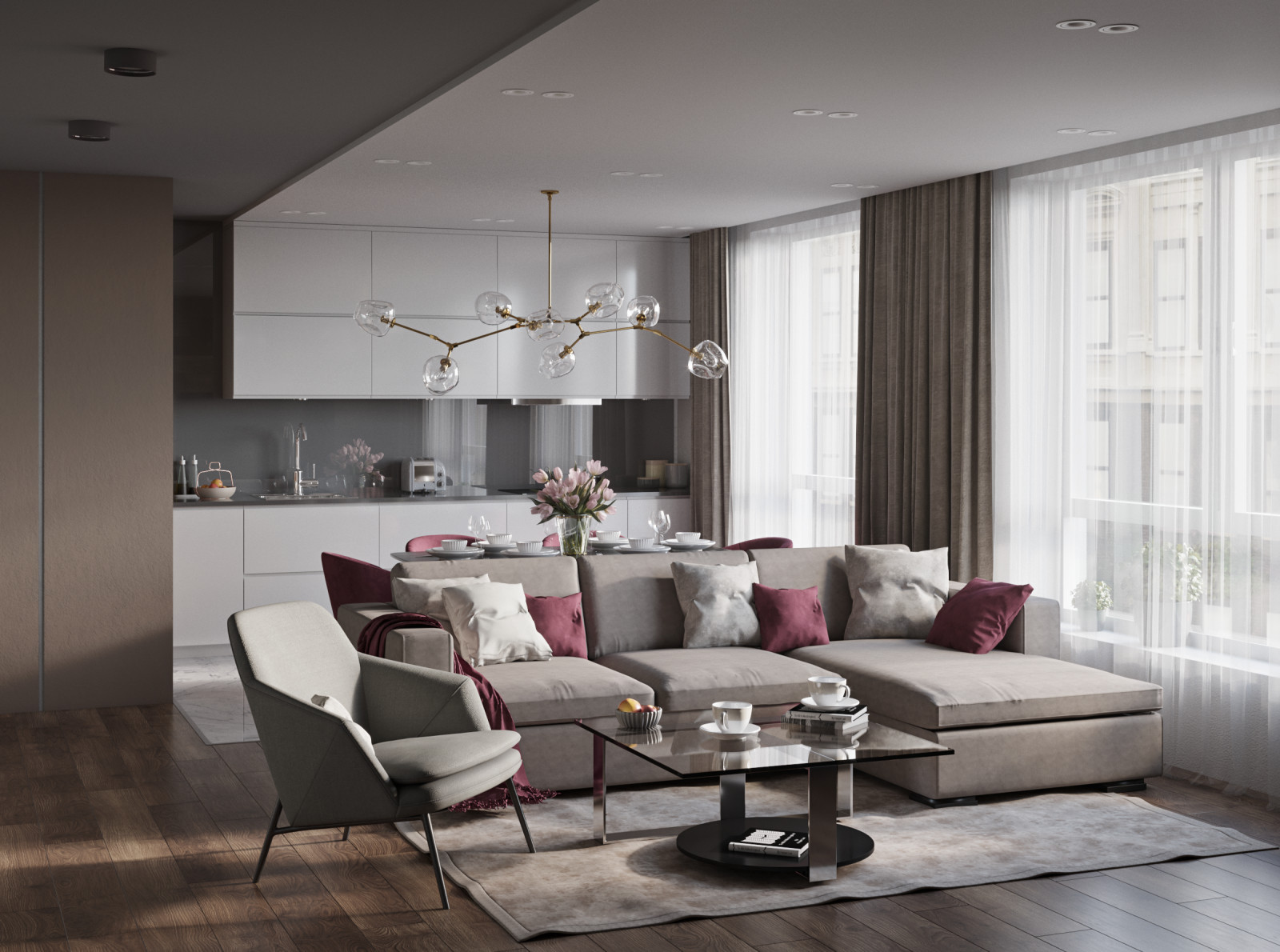 Современные апартаменты в Санкт-Петербурге