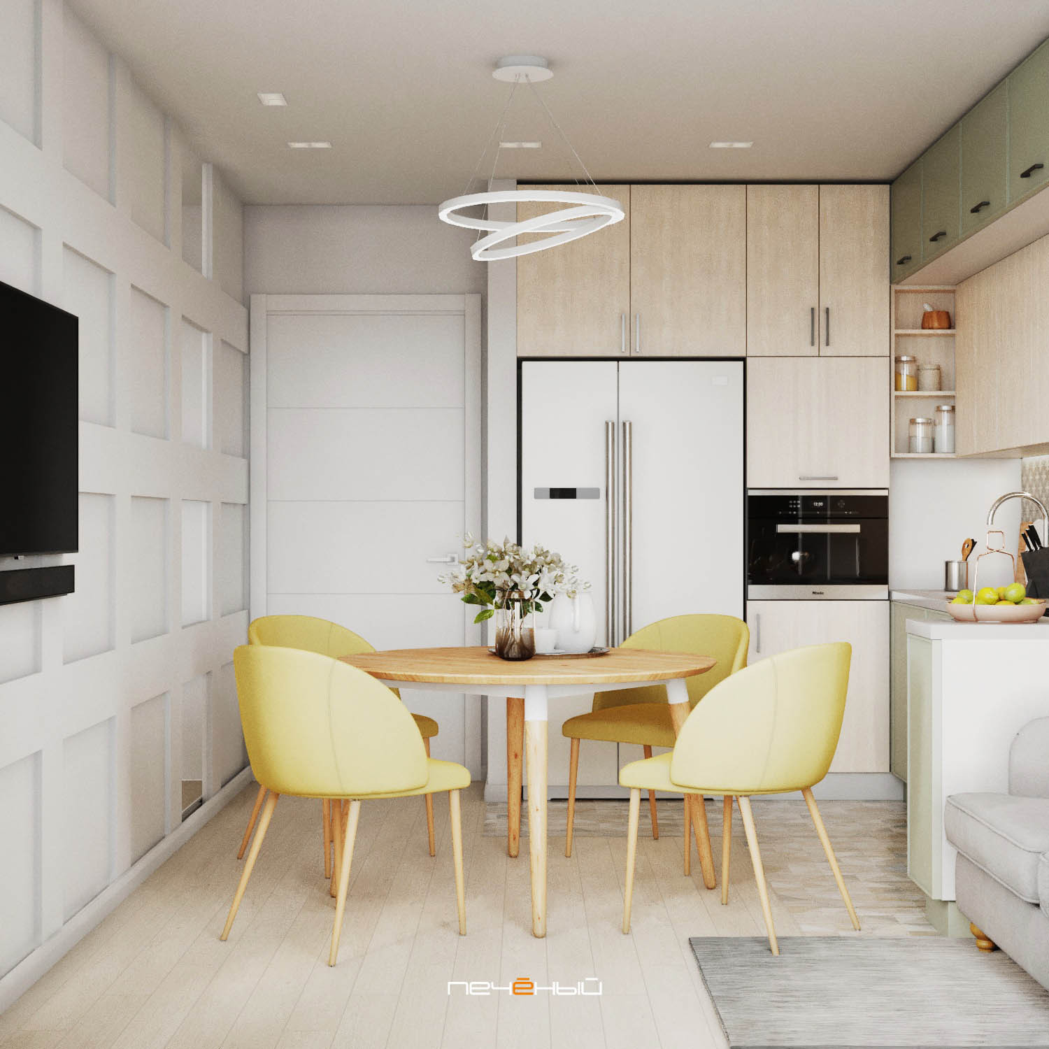 Индивидуальный интерьер в современном стиле