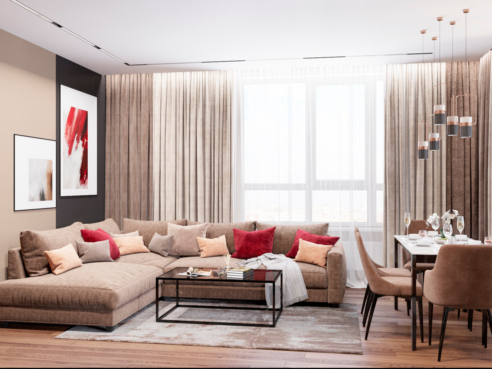 ЖК Жигулина Роща гостиная