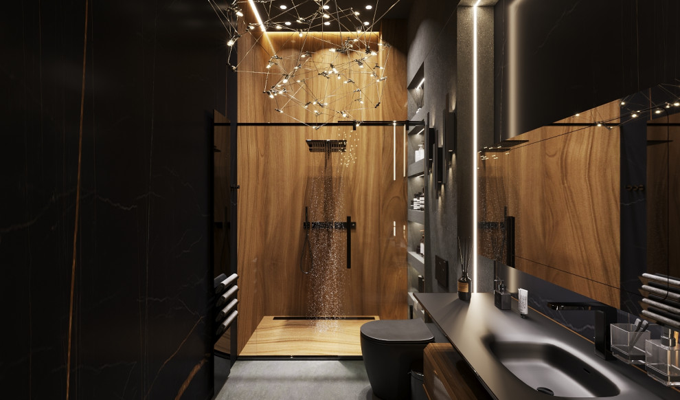 Обложка проекта: мужская ванная комната