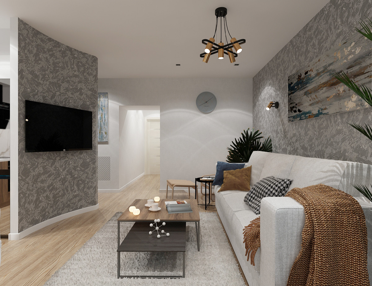 Дизайн-проект квартиры в районе Серебрянный берег г.Омск