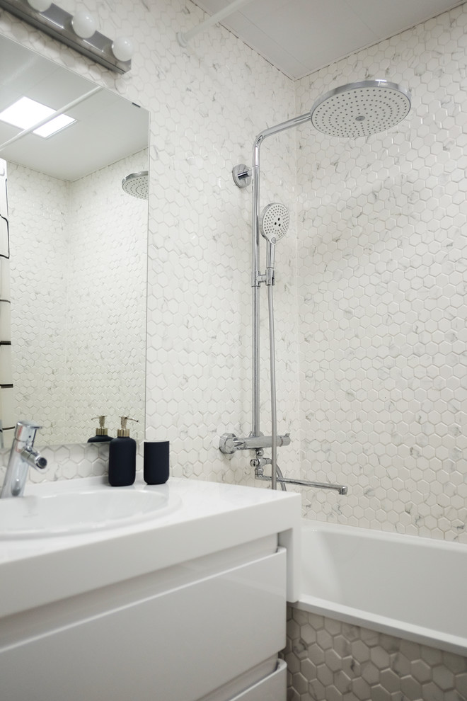 2-х комнатная квартира с синим и розовым