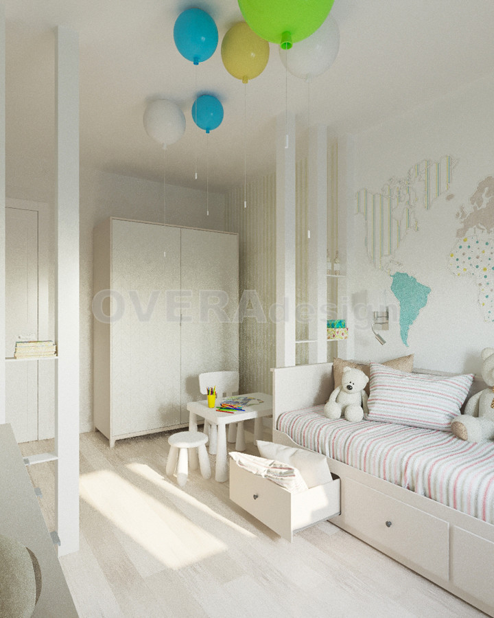 Проект 3х комнатной квартиры в стиле фьюжн