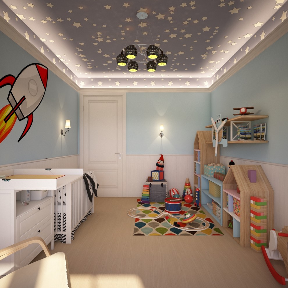 Светлый дом в неоклассическом стиле