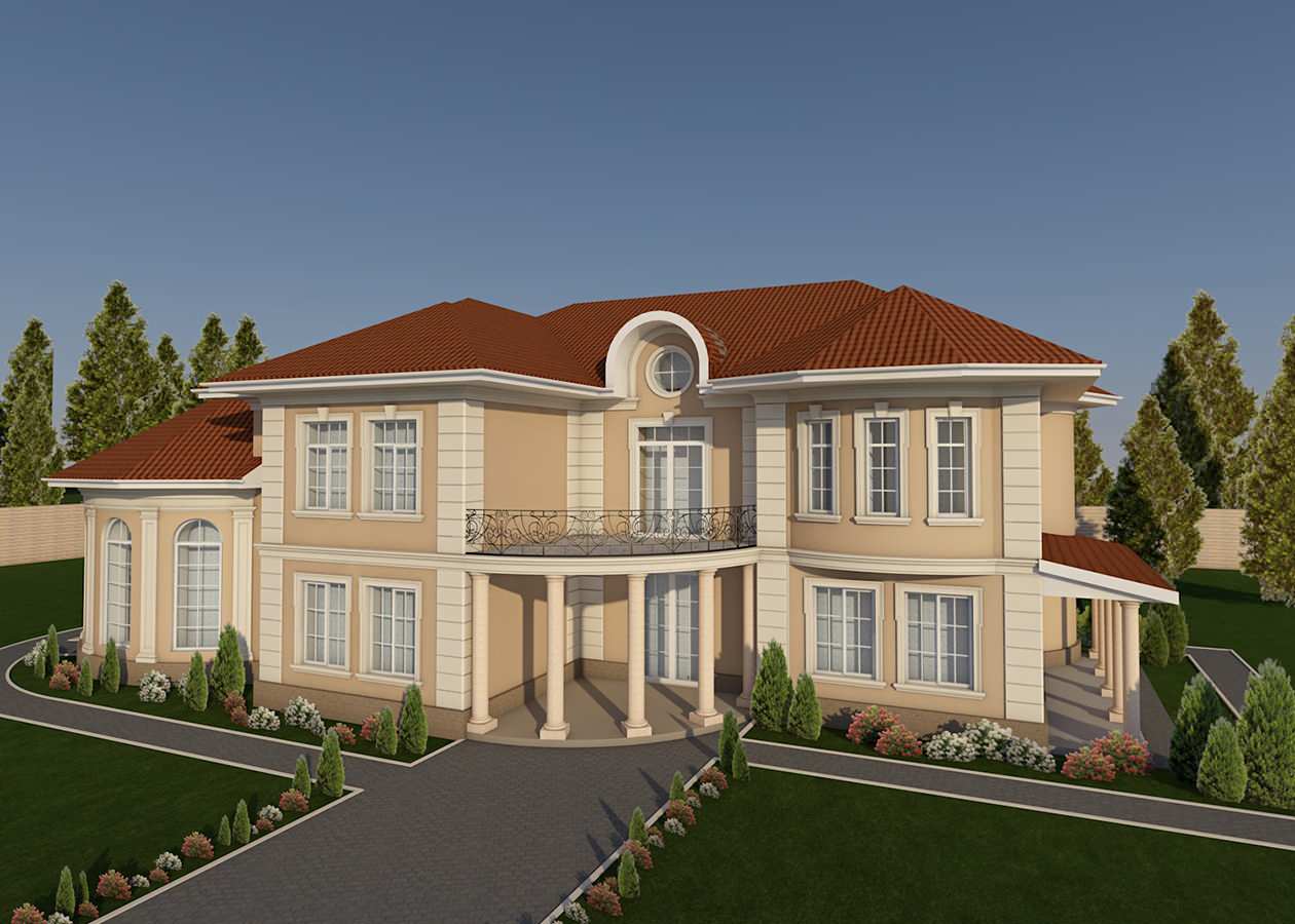 Дизайн фасадов загородных домов