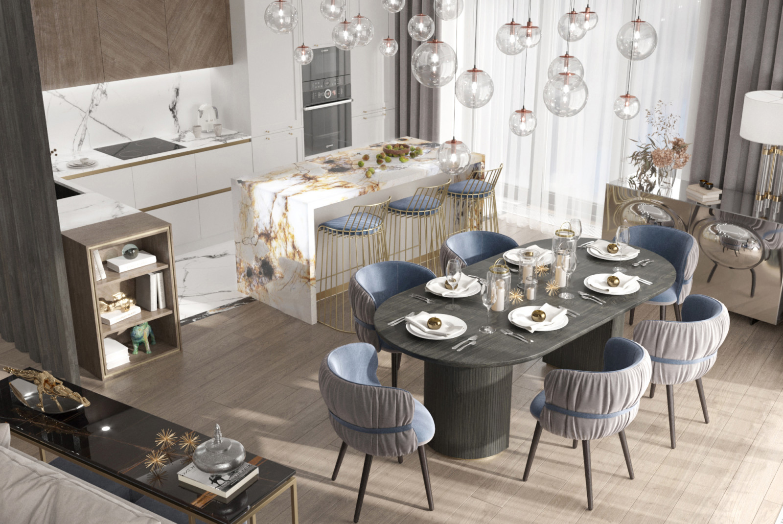 Интерьер для семьи с двумя детьми