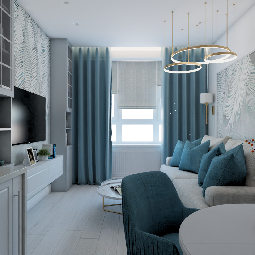 Кухня-гостиная. Москва, 1ый Котляковский переулок