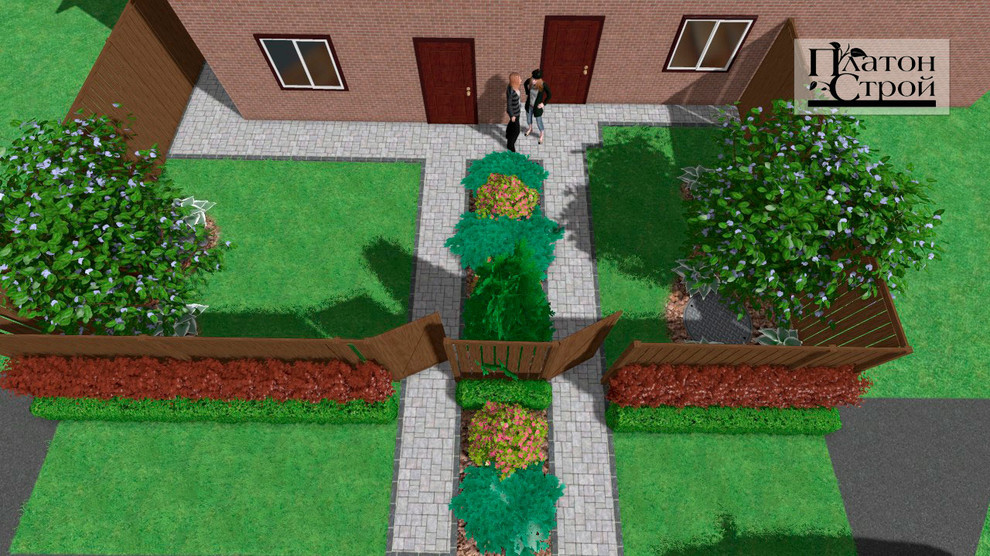 Ландшафтный дизайн Таунхауса