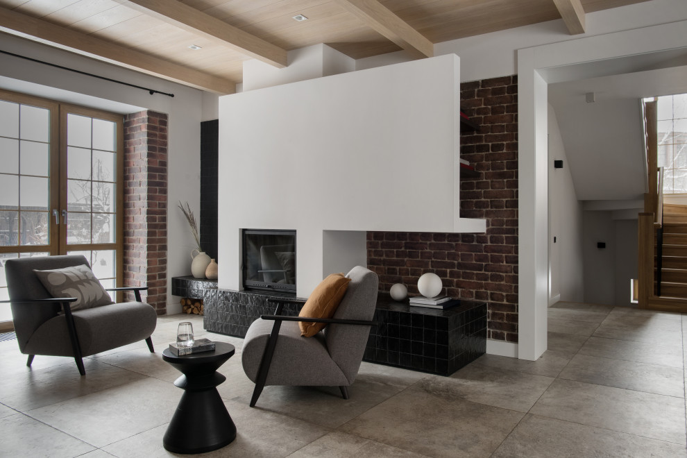 Houzz тур: Современная дача в монохромной гамме