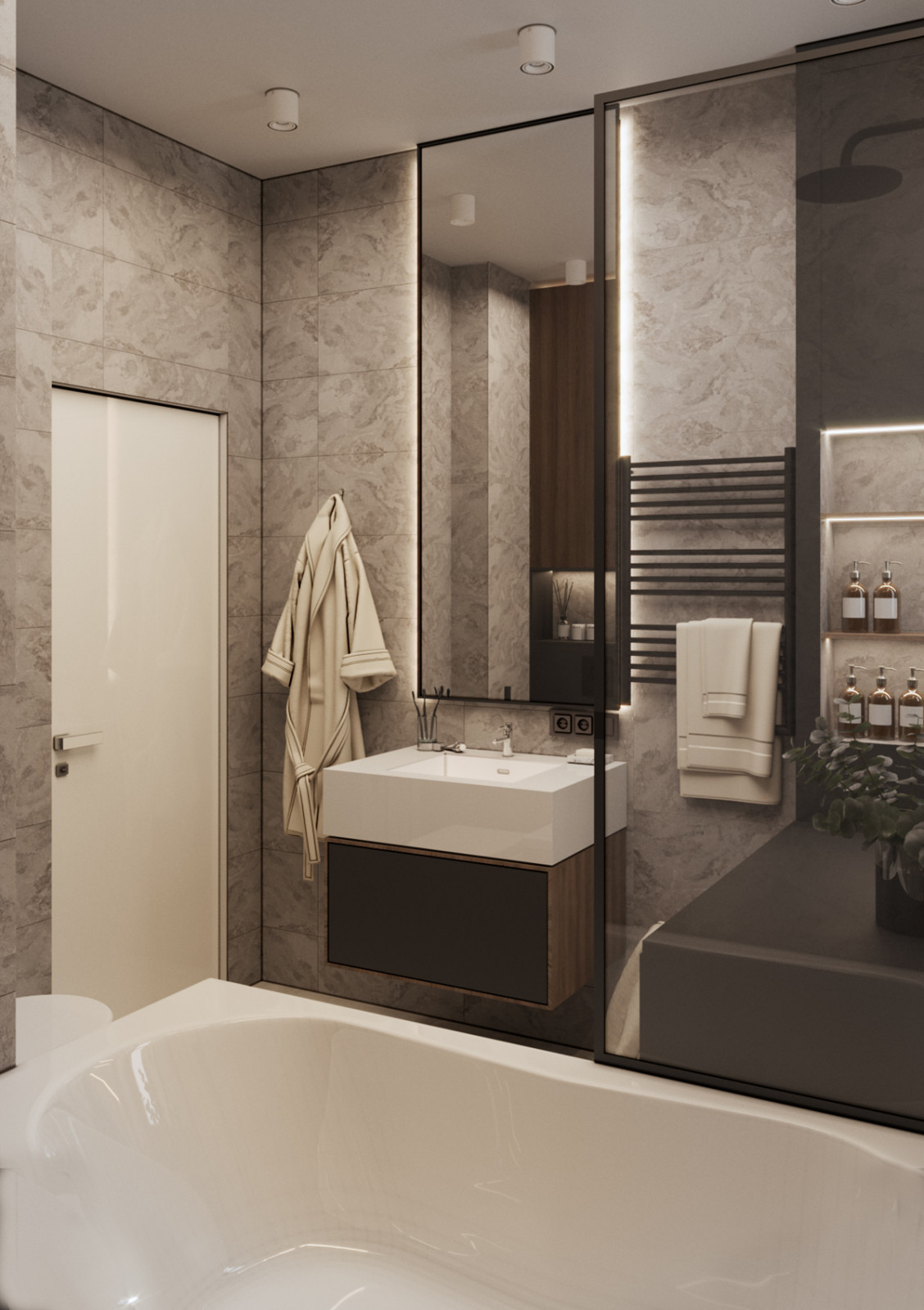 Санузел с пловчихой