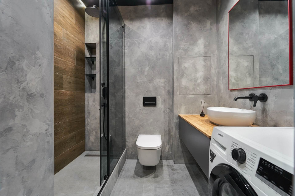 Штукатурка микроцемент ITALICA ANTICO MURO для ванной комнаты