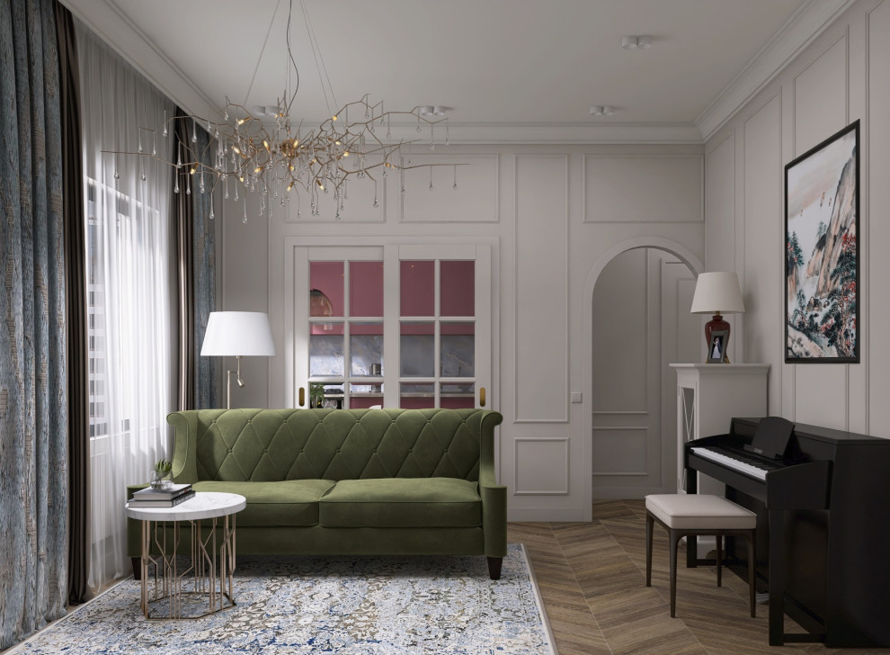 3-х комнатная квартира в неоклассическом стиле