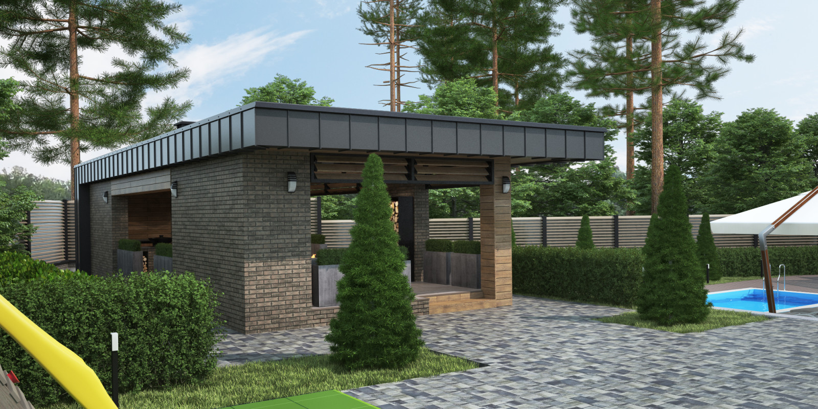 Дизайн проект благоустройства участка