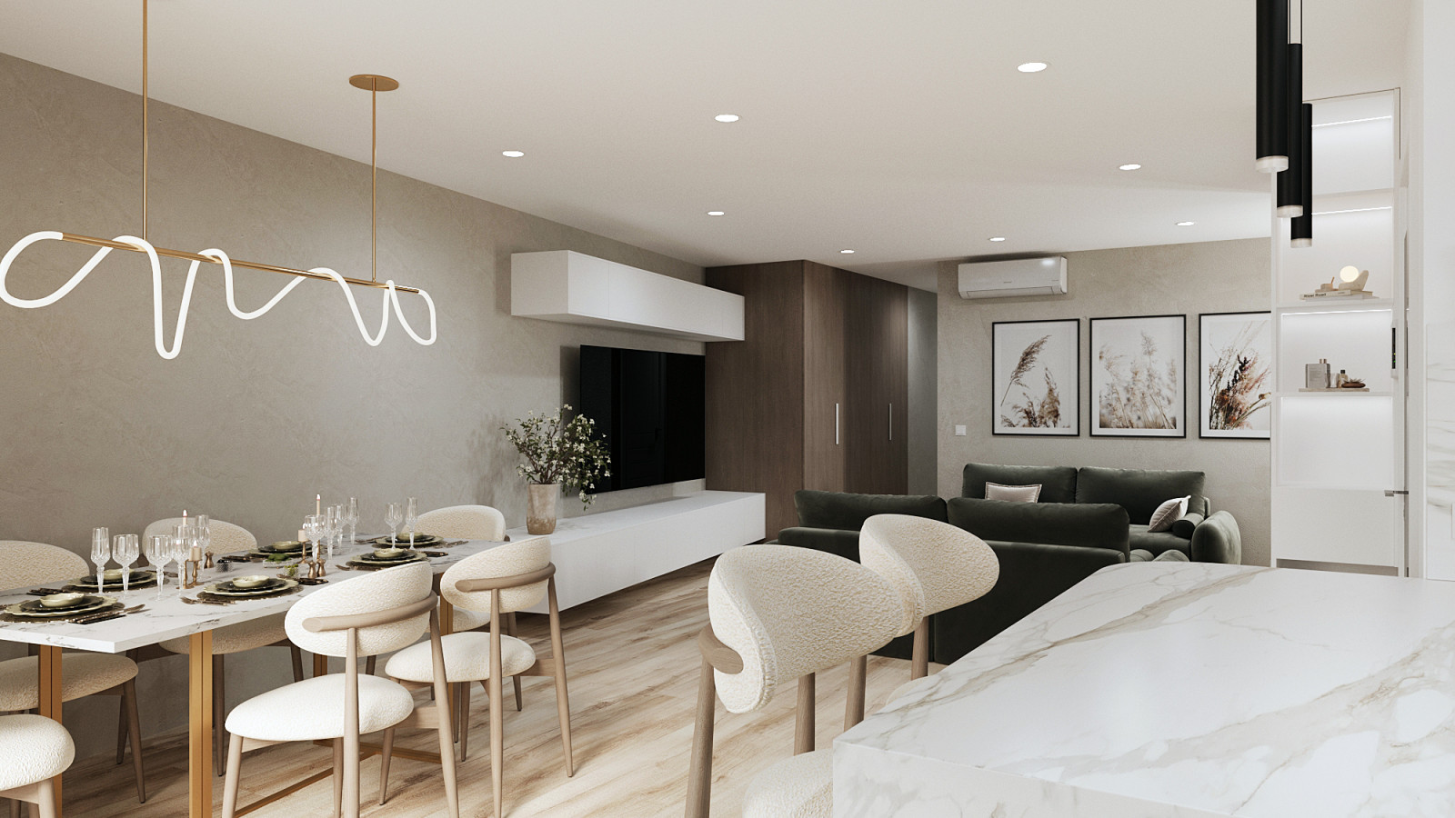 Salon-comedor en Playa San Juan